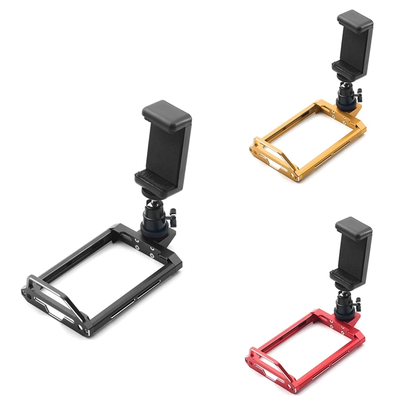 Metal Transmitter Protector Frame And Phone Holder For Flysky Noble NB4 / NB4 Pro / NB4+ Remote Control Durable Black