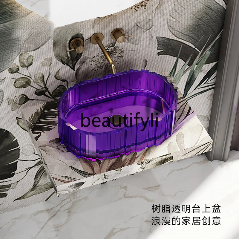 

New independent B & B hotel high luxury transparent basin