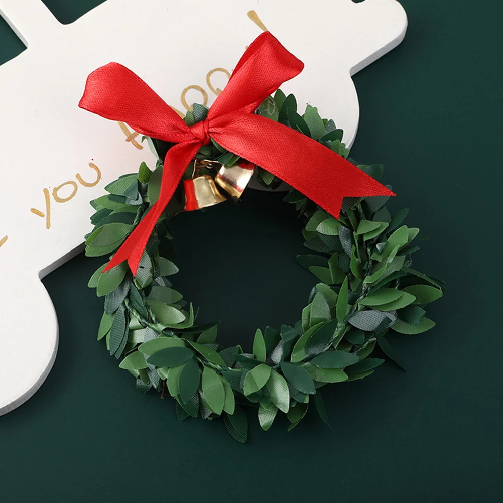 

6Pcs Christmas Wreath Festival Bell Hanging Decor Indoor Outdoor Party Decoration Christmas Wreath Festival Garland