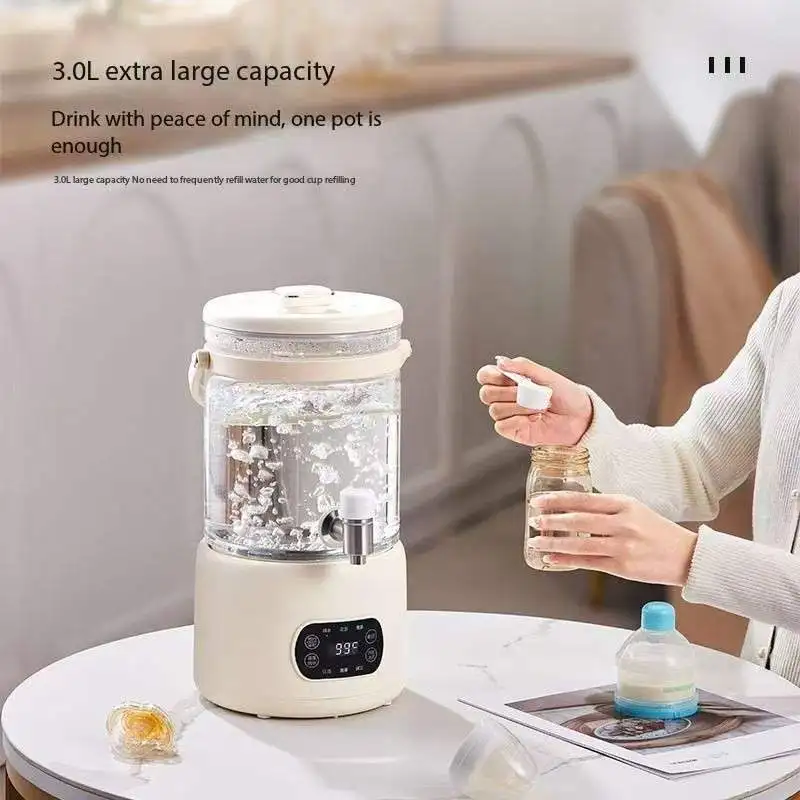 3L Large Capacity High Borosilicate Glass Digital Multi-Temperature Control Automatic Stop Energy-Saving Home Health Kettle