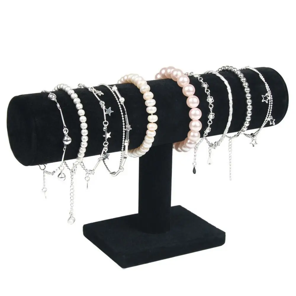 

Velvet Upright Bangle Stand Watch Holder Bracelet Display Rack Jewelry Organizer Jewelry Stand