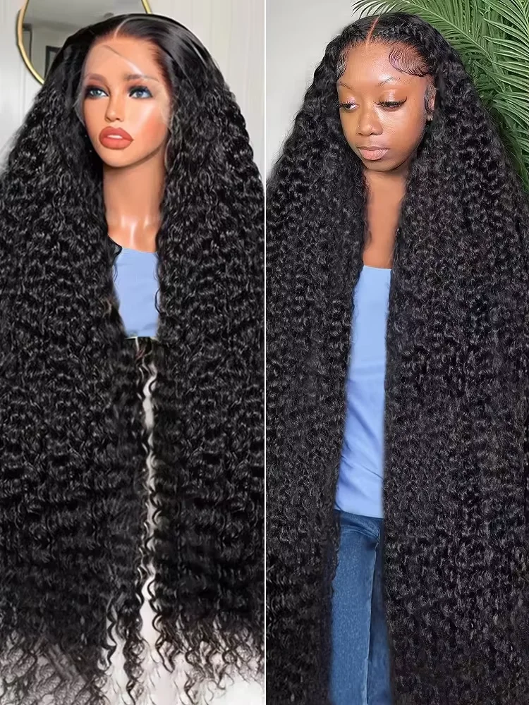 

38 40 Inch Deep Wave 13x6 13x4 Lace Front Human Hair Wig 200% Remy Curl 360 Full Lace Frontal Wig Human Hair For Black Women