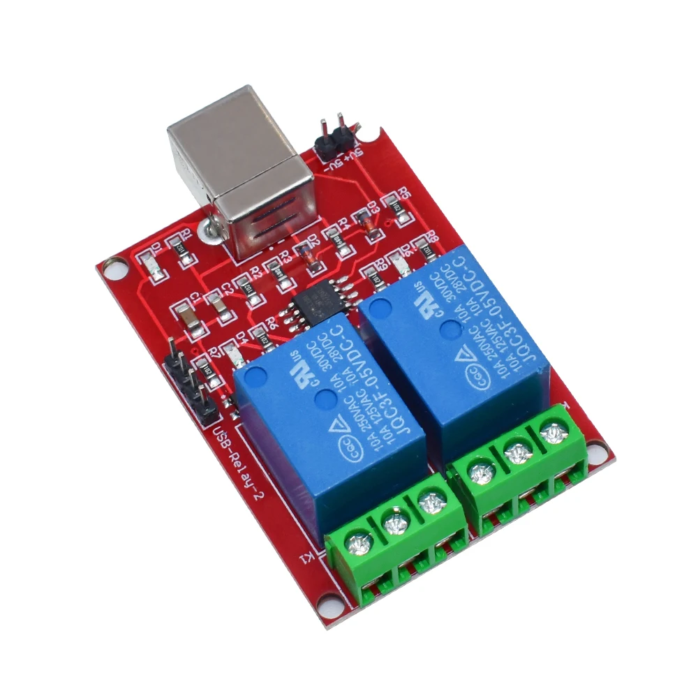 5V 2 Channel USB Relay Module Programmable Computer Control Relay Switch