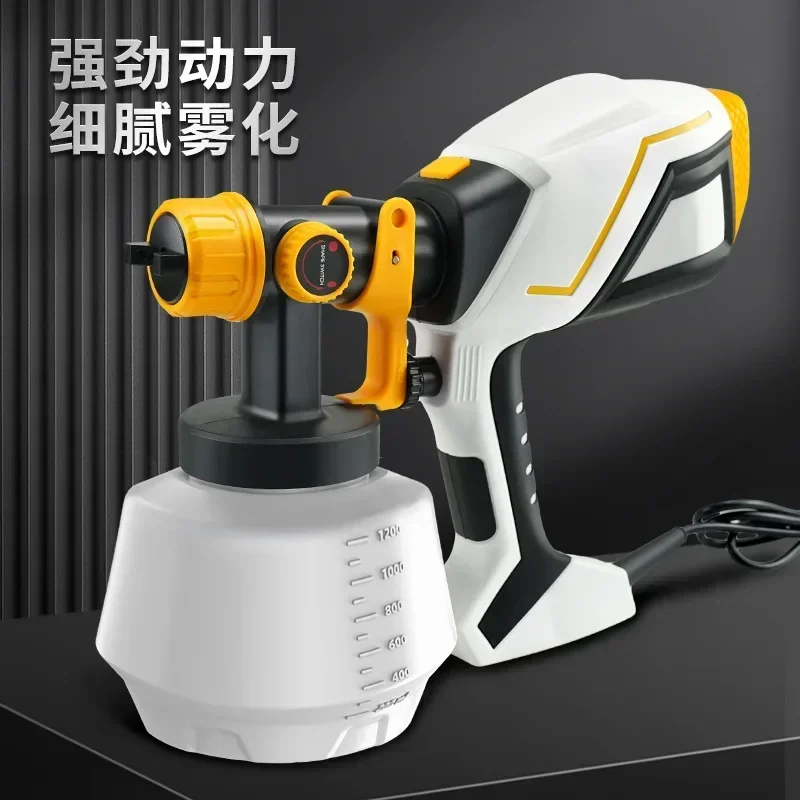 Pistola de Pulverización Eléctrica Estable de 220V/110V, Alta Potencia, HVLP, para Pintura, Automóviles, Muebles, Revestimiento de Acero, Aerógrafo, Boquilla de Cobre, Herramienta para Coche