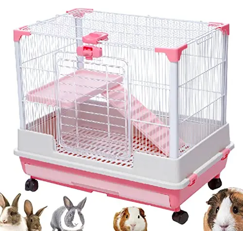 Large Multi-Level Indoor Small Animal Pet Cage Guinea Pig Ferret Squirrel Chinchilla Cat Playpen Rabbit Hutch Solid