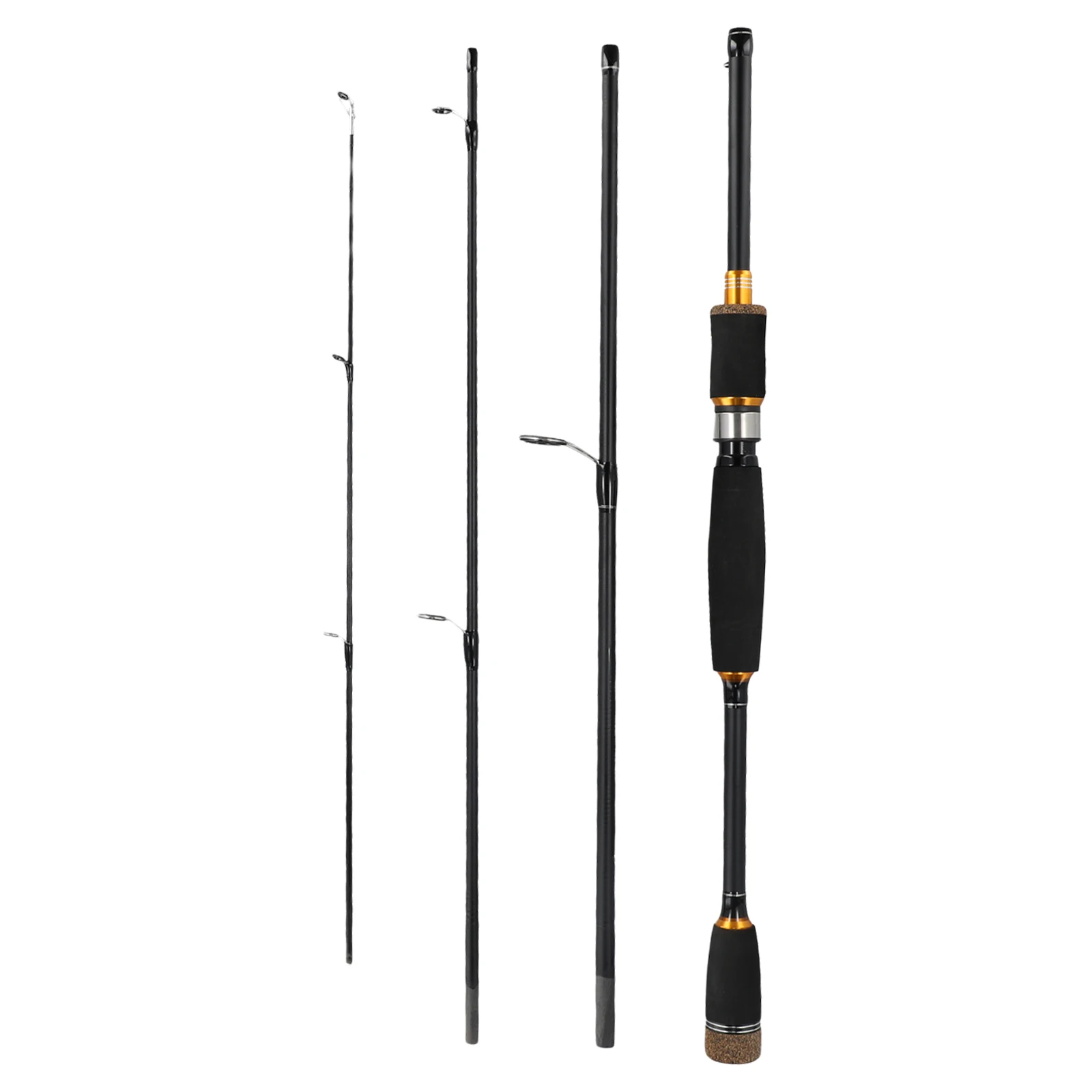 Shrinkage Length Travel Lure Fishing Rod Anti Crosswind Anti Winding Bass Carbon Fiber Catfish Cockmouth Grip EVA Grip