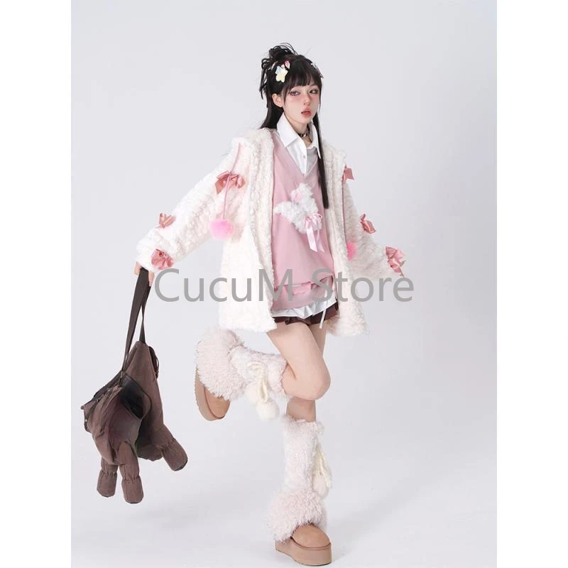 2024 New Casual Loose Hoodies Women All Match Kawaii Sweet Patchwork Sweatshirt Y2k Aesthetic Korean Fashion Harajuku Pullover