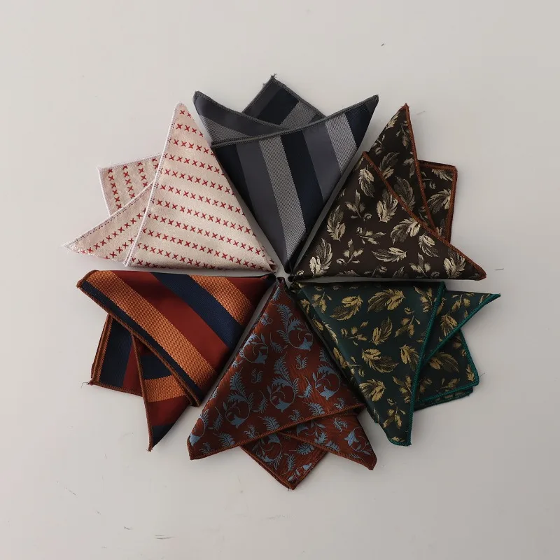 Retro French Style Men's Formal Pocket Square, Business Handkerchief For Daily Work, Can Be Matched Alone, Independent Sale Gift