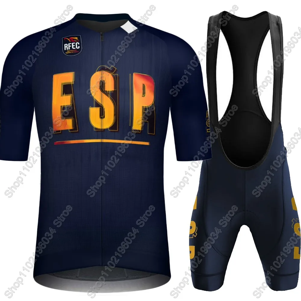 Espana National Team Cycling Jersey 2025 Set Short Sleeve Mens Spanish Clothing Road Bike Shirts Suit Shorts MTB Maillot Culotte image 5