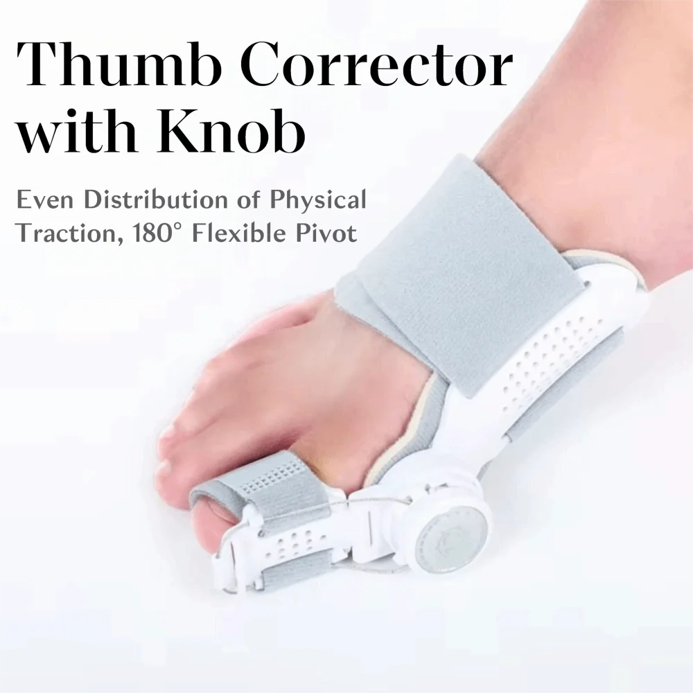 Rotatable Bunion Corrector Adjustable Strap Orthopedic Toe Separator Anti-slip Heel Hallux Valgus Corrector Left Right Feet