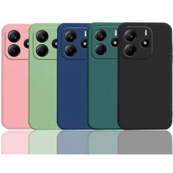 For Redmi Note 14 5G Case Redmi Note 14 Pro Plus Cover Funda Coque Soft Original Liquid Silicone Back Bumper Redmi Note 14