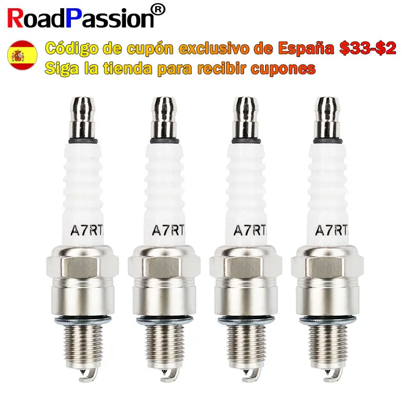 Bujía de encendido para motocicleta y automóvil, para A7RTC A7RTI CR5HIX CR6HIX CR7HIX CR8HIX LR8A C2H C5HSA C6HSA C7HSA C8HSA CR4HSA