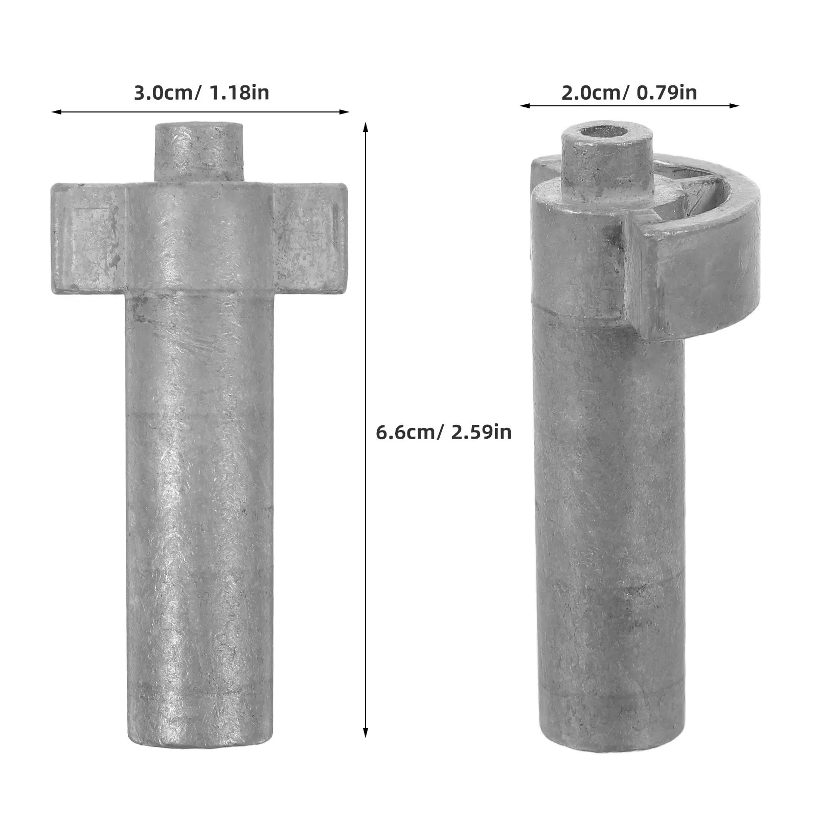 Patio Umbrella Crank Handle Replacement 8x8mm Hole Outdoor Aluminum Crank Shaft Assembly Parasol Parts Terrace Beach Garden view 4