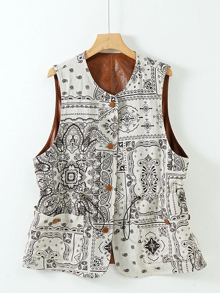 2025 Gilet da donna in pelle di agnello naturale Giacca da donna in vera pelle di pecora genuina girocollo Slim Fit Streetwear