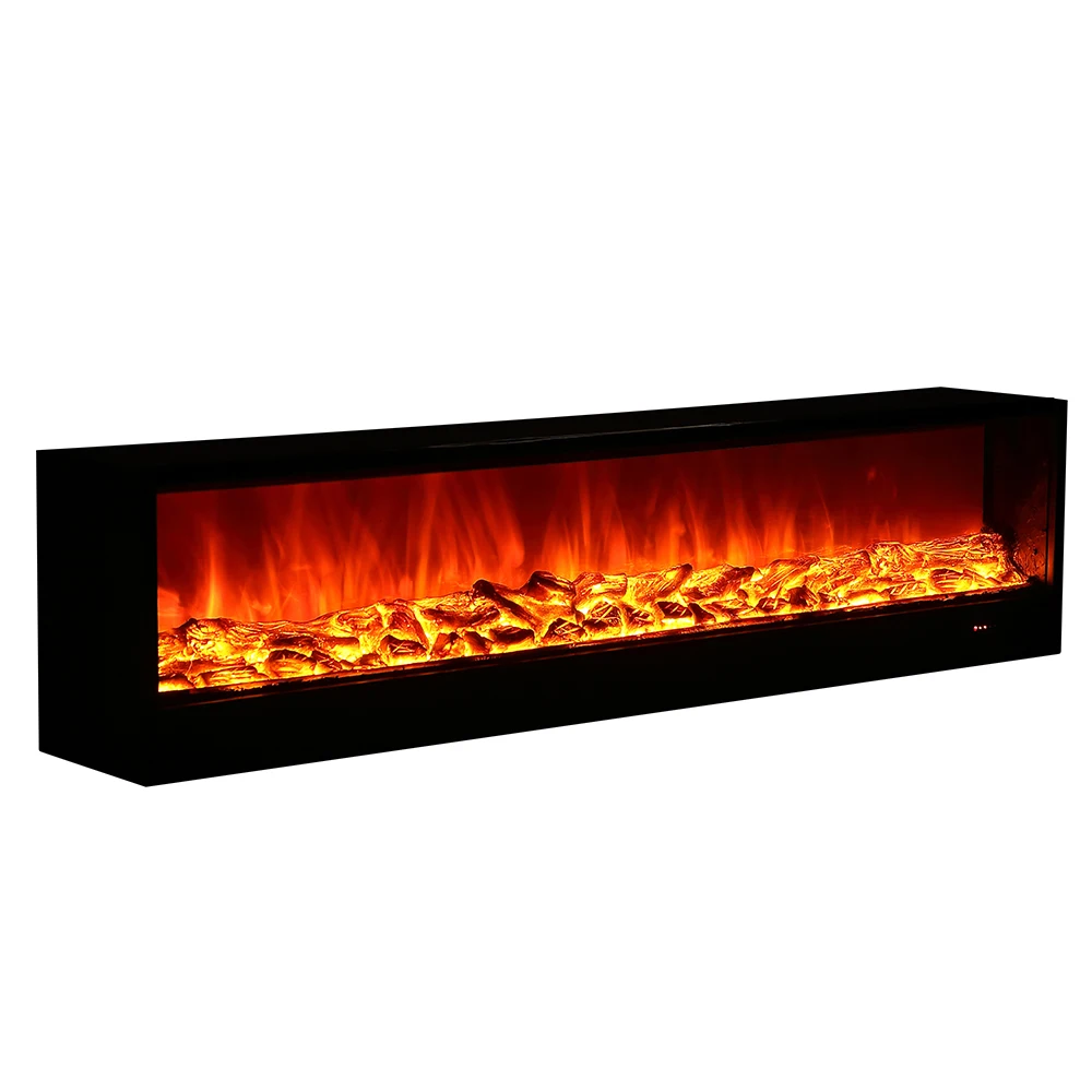 

Электрический камин, настраиваемое длина, электрический камин с газовым питанием, светодиодный пламя, Wi-Fi, приложение, дистанционное сенсорное управление, французский металл для H