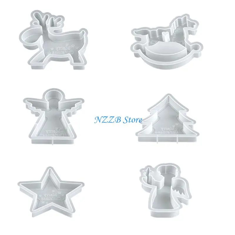 

T21F Christmas Theme Handmade Moulds Suitable for Resin Crafting and Soap Making