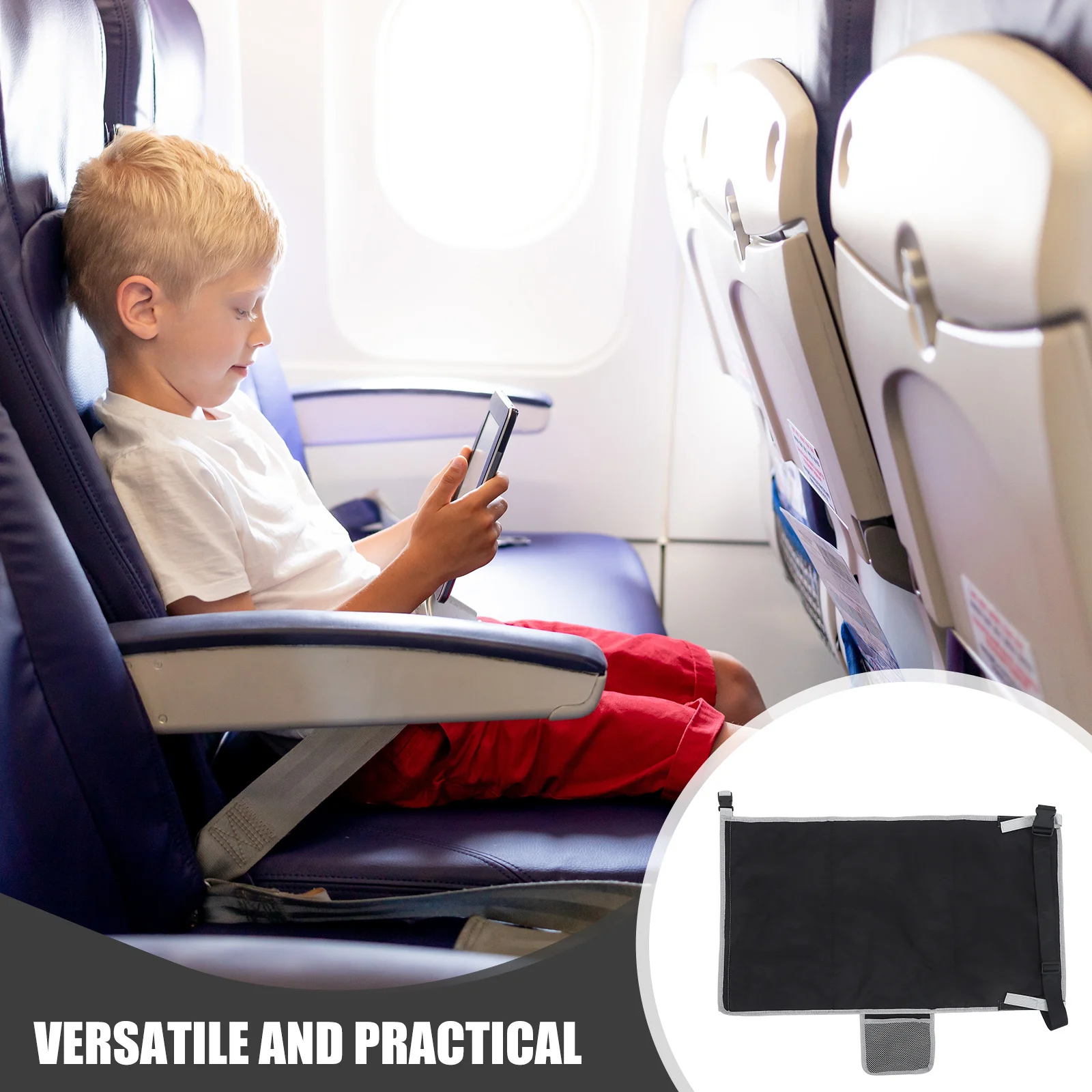 1Set Kids Airplane Seat Board Adjustable Height Toddler Travel Bed Flight Seat Extender Portable Airplane Travel Essentials