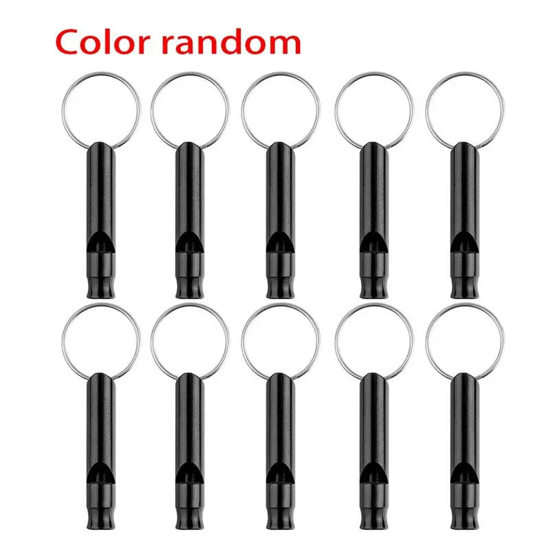 

【Supernew】35 Pieces Emergency Whistle Hunting Outdoor Training Whistle With Keychain Pet Training Supplies