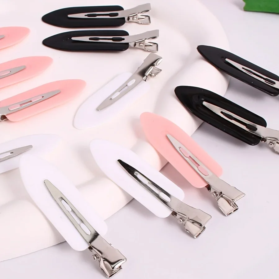 

Набор заколок для волос (5-20 шт.), заколка для челки, нескользящая заколка для волос, пластиковая заколка для волос с плоской головкой, не деформирующаяся, подходит для использования в парикмахерских и дома.