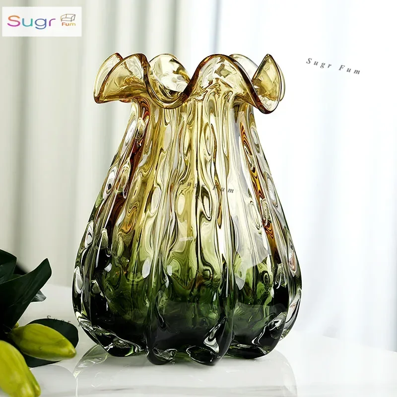 

Легкая роскошная высококачественная глазурованная ваза, высококачественная модная ваза для мешков для денег, украшение для гостиной, украшения дома, ремесла