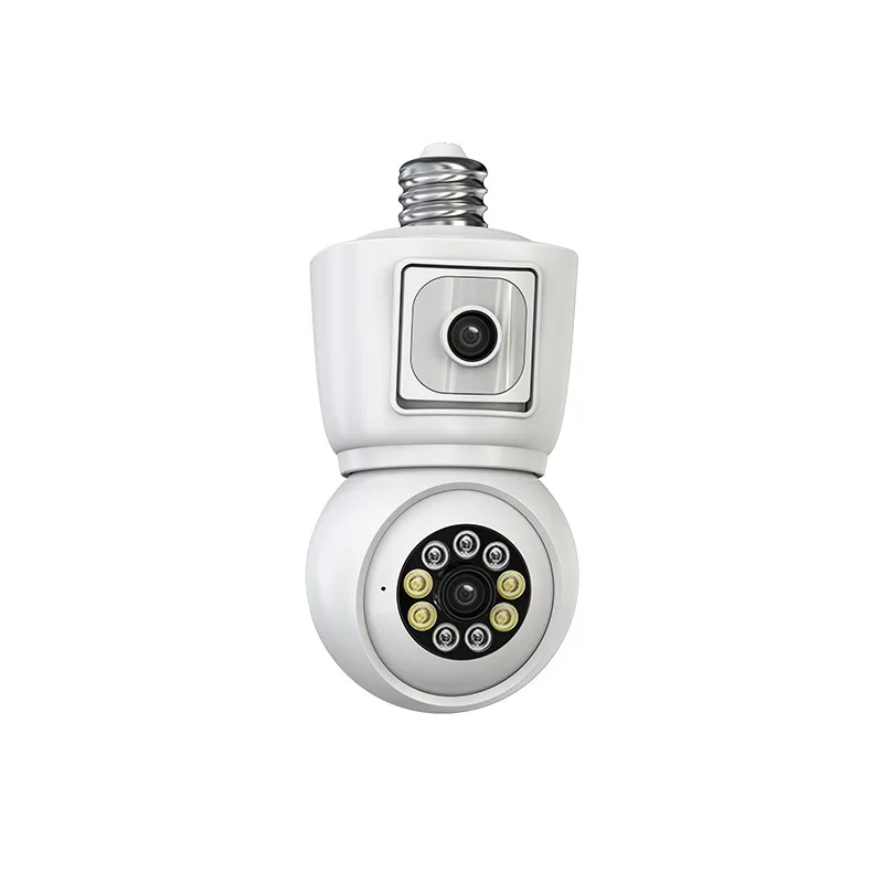 4MP UHD iCsee APP Dual Lens Bluetooth  E27  PTZ  IP Dome Camera AI Humanoid Detection Full Color  CCTV Intercom Baby Monitor