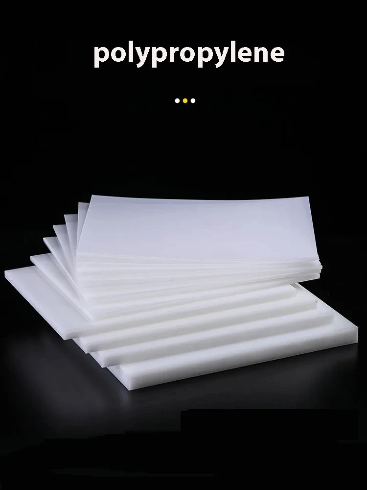 White Polypropylene Sheets PP Plates Plastic Board Thickness 1/2/3/4/5/6/8/10/15/20mm Food Grade Waterproof Wear Resistant