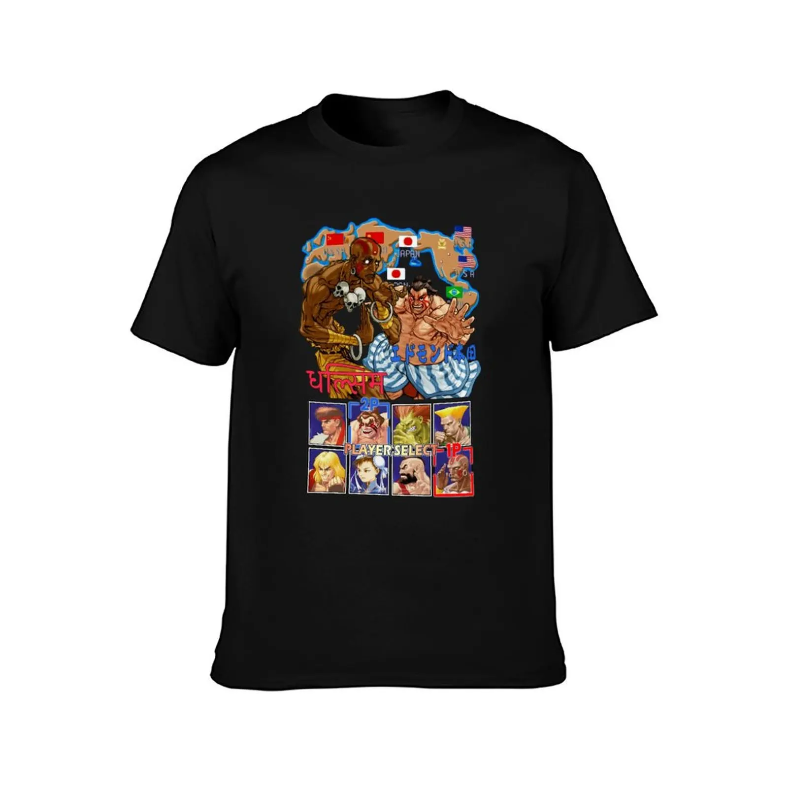 Tribute to Street Fighter T-Shirt Heavy Duty Casual Work Tee T-Shirt