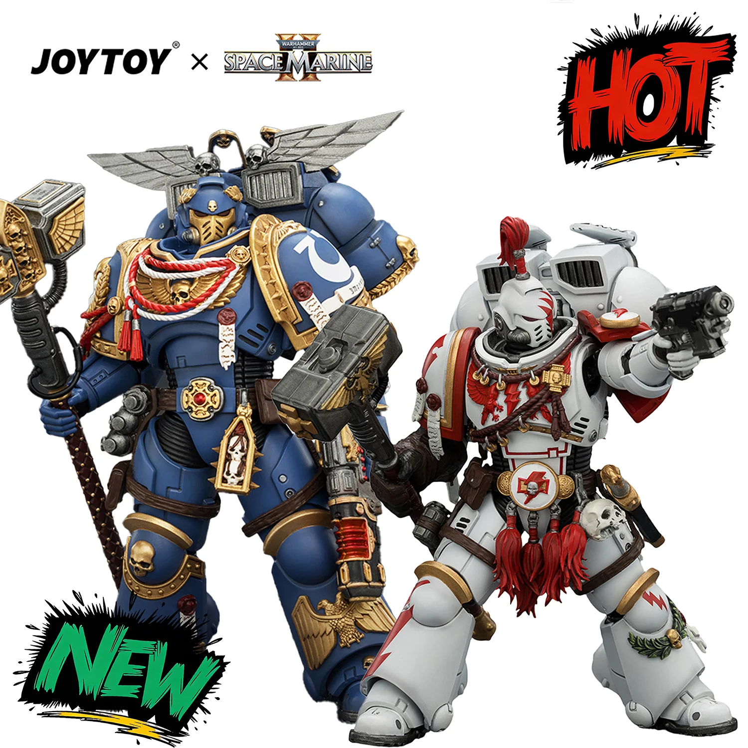

JOYTOY Warhammer 40K Space Marine 2 Action Figure Assault Intercessor Assault Intercessor Champion Joint Movable Collection Toys