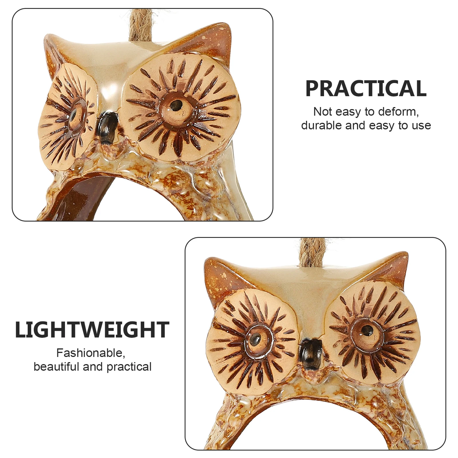 

Owl Design Hanging Flowerpot Premium Material Durable Home Garden Decor Creative Wall-Mounted Small Flower Container