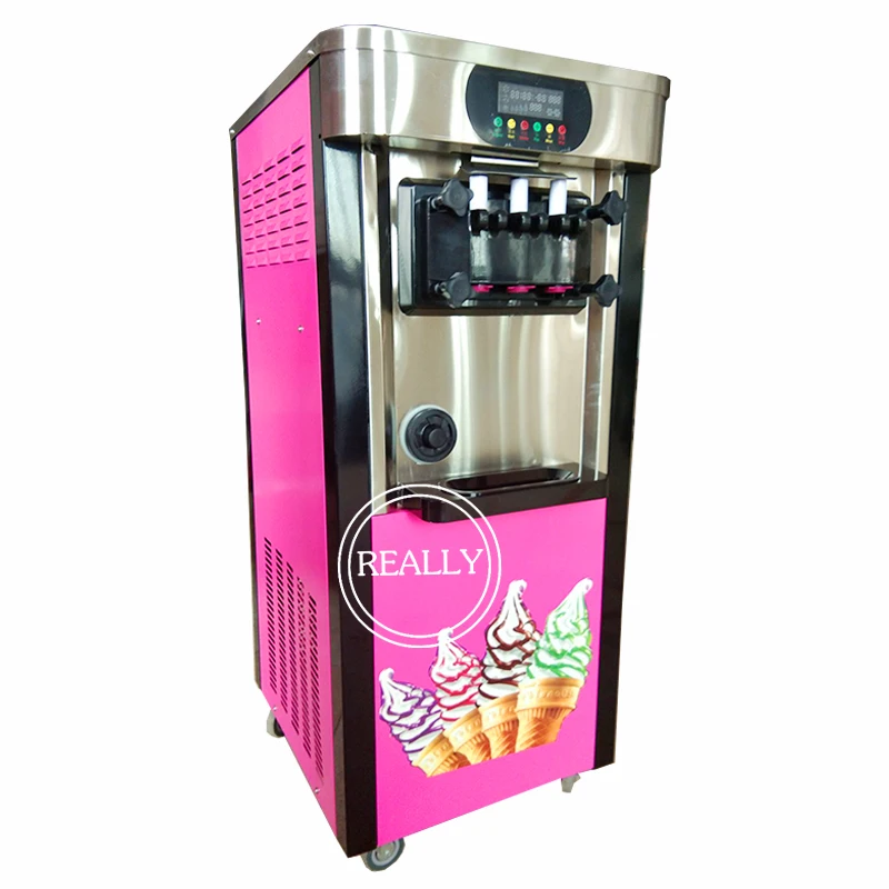 New style commercial stainless steel soft serve ice cream machine/ice cream roll making machine/soft ice cream machine