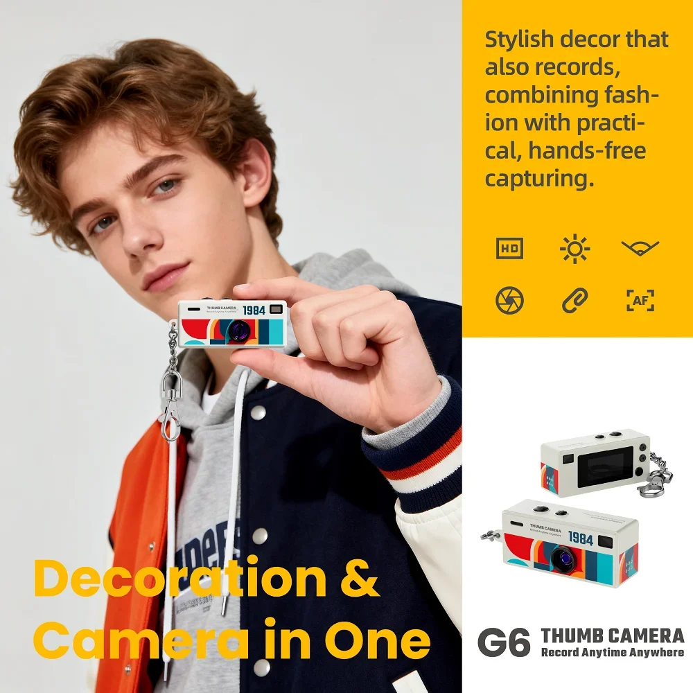 G6 Mini Thumb Camera Student Outdoor Sports Video Camera Recording