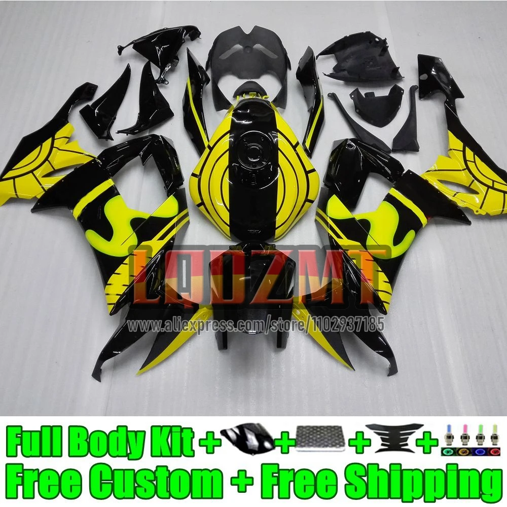 Injection Frame For KAWASAKI NINJA ZX-10R ZX 10 R 10R 1000CC 51No.73 yellow stock ZX10R 2008 2009 2010 ZX1000 C 08 09 10 Fairing