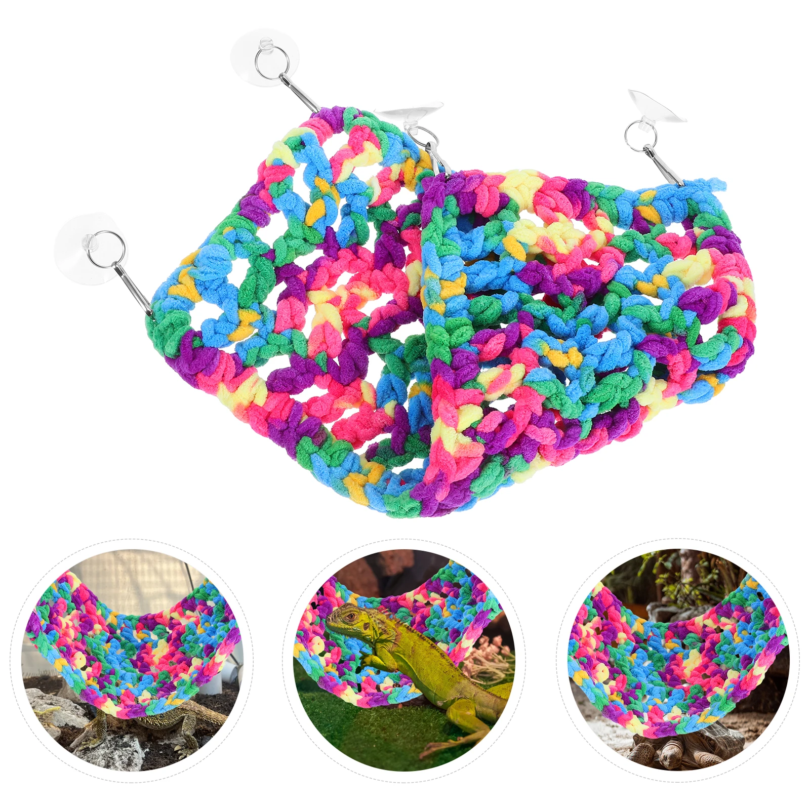 

Hanging Reptile Swing Pet Lightweight Lizard Lounger With Suction Cups For Bearded Dragons Hamsters Chinchillas Cage Accessories