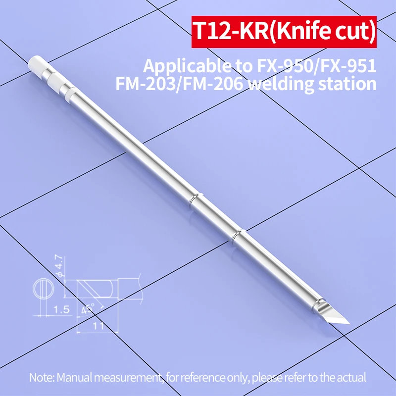 T12 soldering tip set compatible with HAKKO Fx951 Soldering Station FX9501 handle T12 soldering iron T12-K KR KU JS02 J02