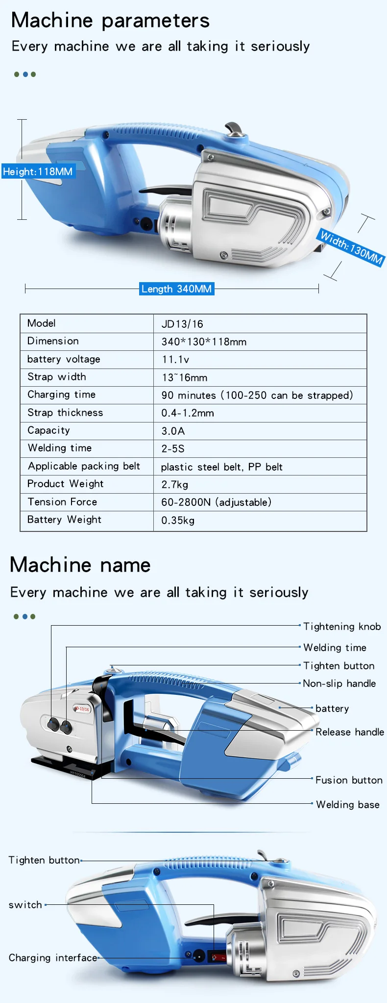 Top selling easy to use semi automatic strapping machine strapping tool machine strapping machine