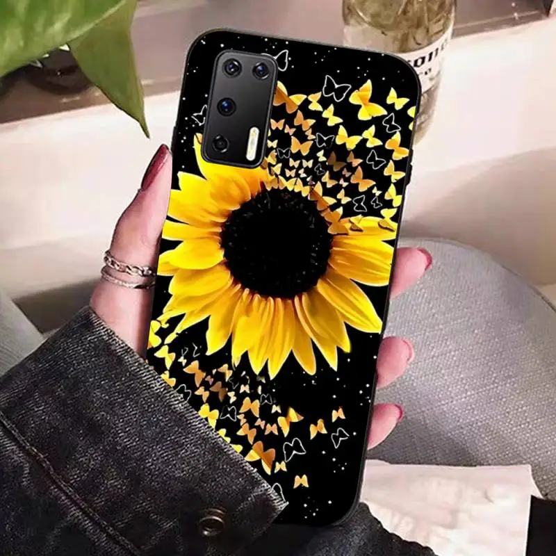 Beautiful Flower sunflower Phone Case for Huawei P30 40 20 10 8 9 lite pro plus Psmart2019