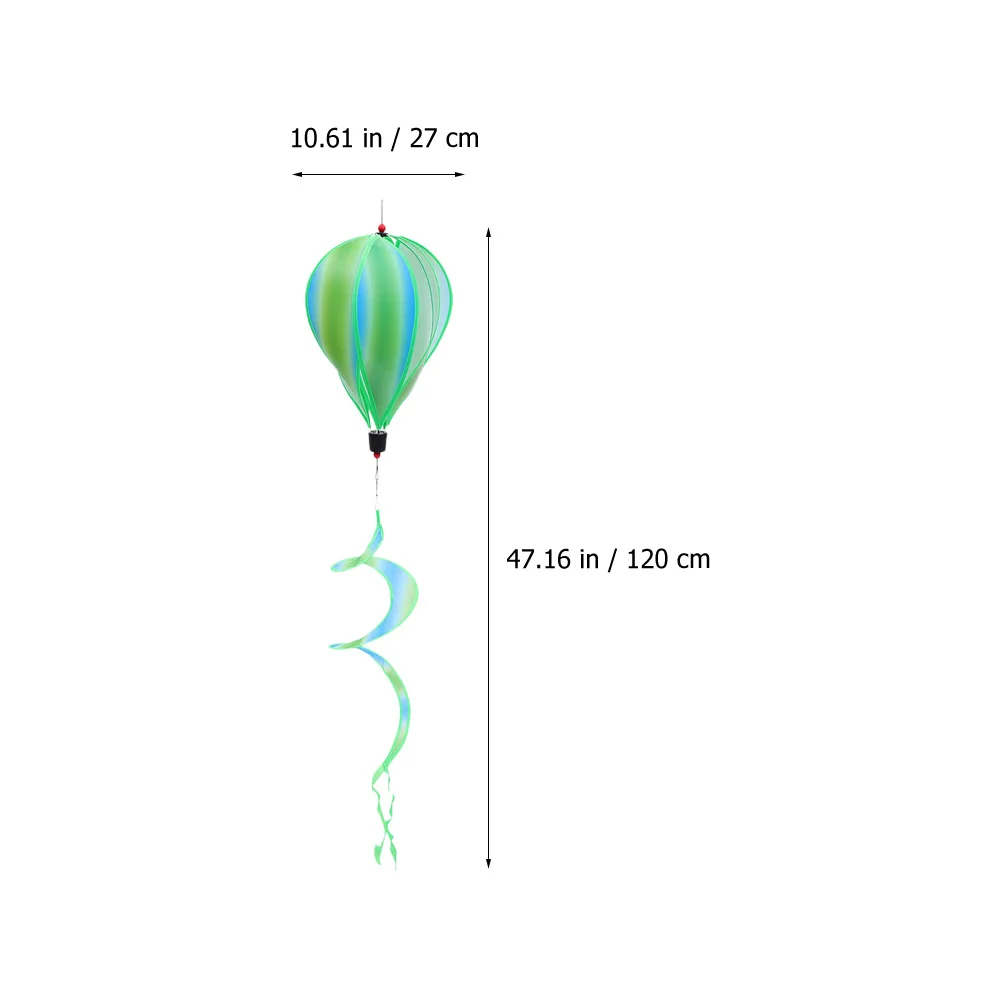 

2pcs Hot Air Balloon Pendants Colorful Garden Hanging Decor For Yard Outdoor Party Decoration Wind Spinners Spiral Balloon