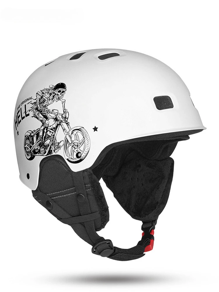 

New ski helmet, Asian head shape, single and double board men's and women's, European and American dual safety certified helmet