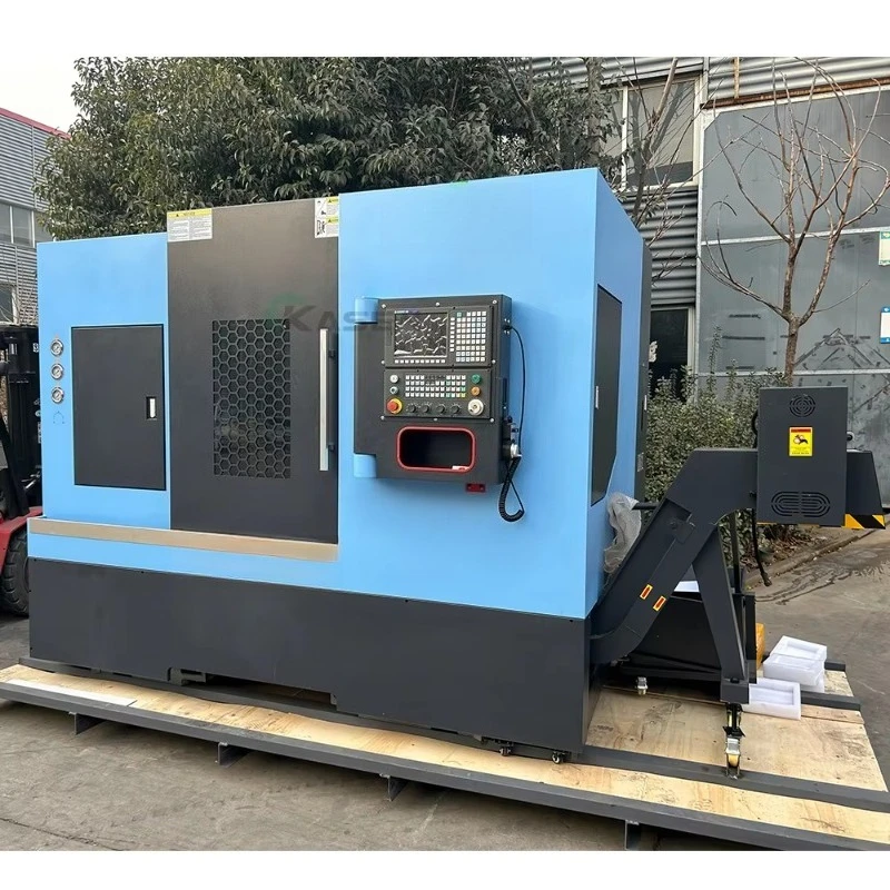 Hot Selling TCK56Y Precision CNC Machine Tools Horizontal Inclined Bed Lathe CNC Lathe Milling
