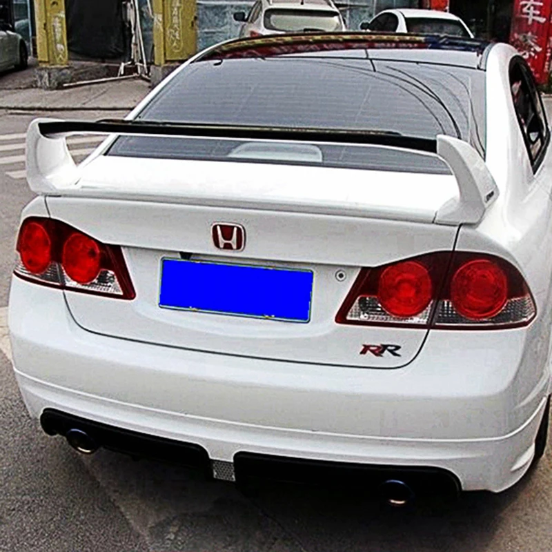 High Quality For Honda Civic FD2 2006 2007 2008 2009 2010 2011 ABS 3 Pcs Spoiler Rear Wing Glossy Black Or Other Color Body Kit