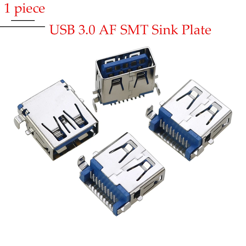 1PCS USB3.0-AM/AF 90/180 Degree USB A Female Connector A Male Connector B Female Square Mouth A Type B Type Interface Connector