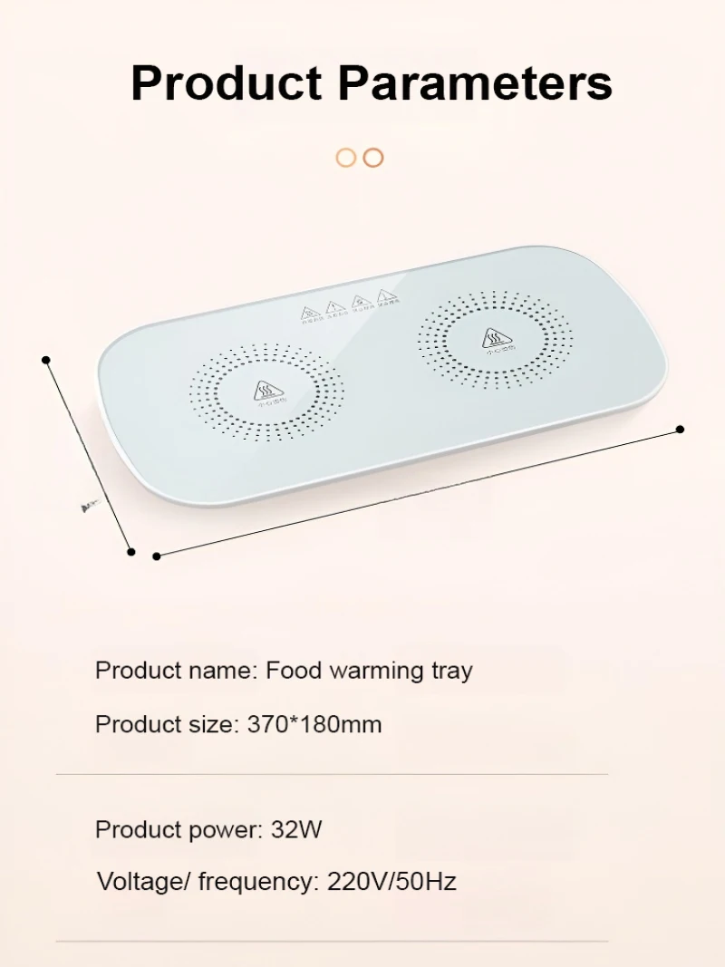 Food Insulation Board Multifunctional Intelligent Constant Temperature Food Warming Tray Food Warmer