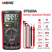 DT9205A Digital Multimeter AC/DC Transistor Tester Electrical Test Meter Profesional Analog Auto Range Multimeter