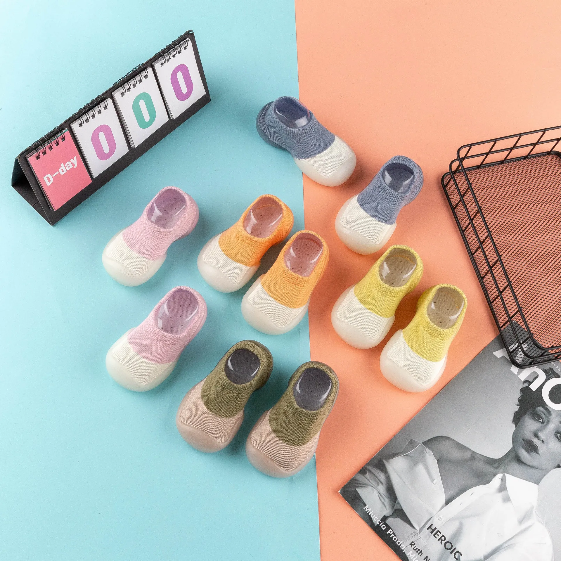 أحذية مطاطية مانعة للانزلاق ، أحذية أطفال داخلية ، أحذية أطفال ، عمر 0-1-2-3 سنوات ، خريف ، ربيع ، جديد ، ربيع #1