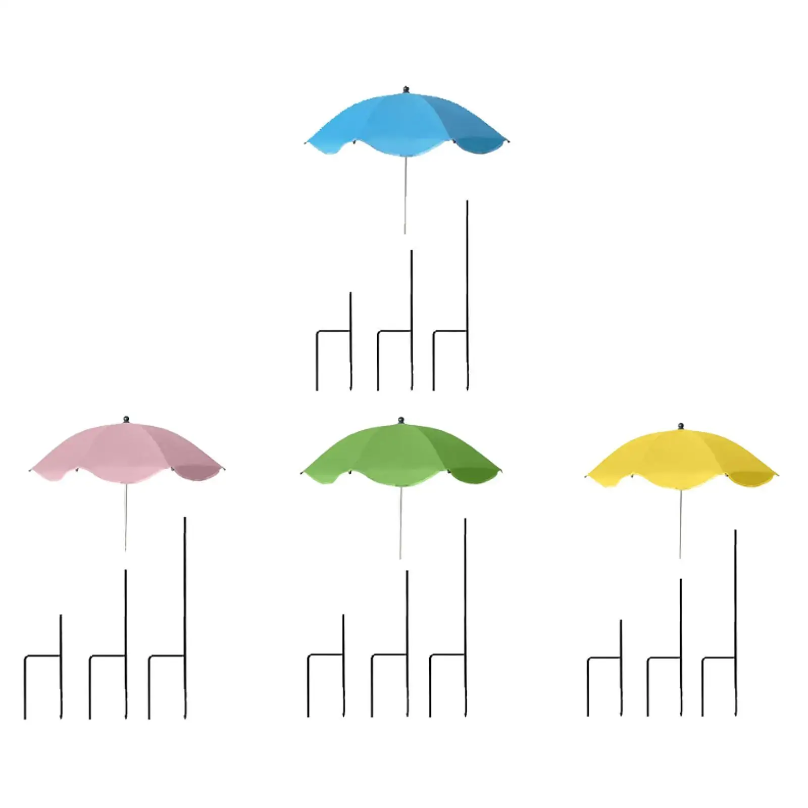 Guarda-chuva para plantas 23,6 polegadas, leve, à prova de chuva, versátil para vasos de plantas