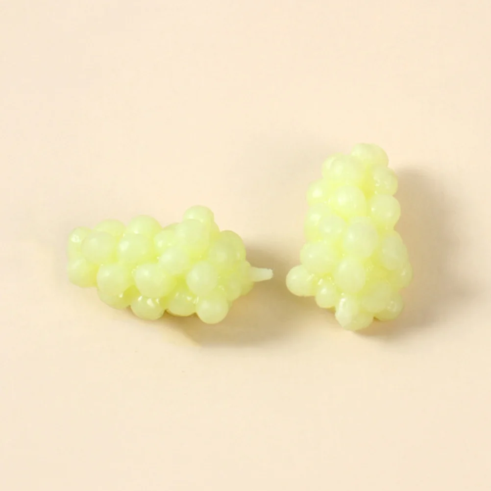 20 قطعة دعائم العنب المصغرة عنب اصطناعي واقعي لديكور بيت الدمى قطعة مركزية محاكاة مشهد تخطيط عرض الفاكهة