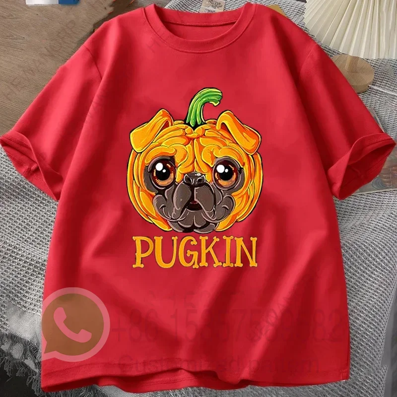 

Pug Funny Graphic print T-Shirt Men Cotton O-Neck Short-Sleeve Tee Unisex Casual Harajuku Tshirts Overesized Streetwear T Shirts