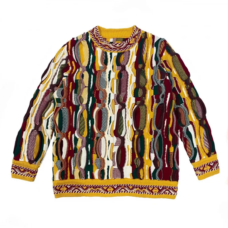 เสื้อกันหนาว W2EJOURNEY ไซส์ EU US คุณภาพพรีเมียม หรูหรา สไตล์วินเทจ เอธนิค ทันสมัย สำหรับฤดูหนาว อุ่นสบาย สำหรับผู้ชายและผู้หญิง