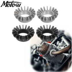 Motorcycle Exhaust Pipe Nuts Aluminum For BMW R50/5 R60/5 R60/6 R75/5 R75/6 R90/6 R90S