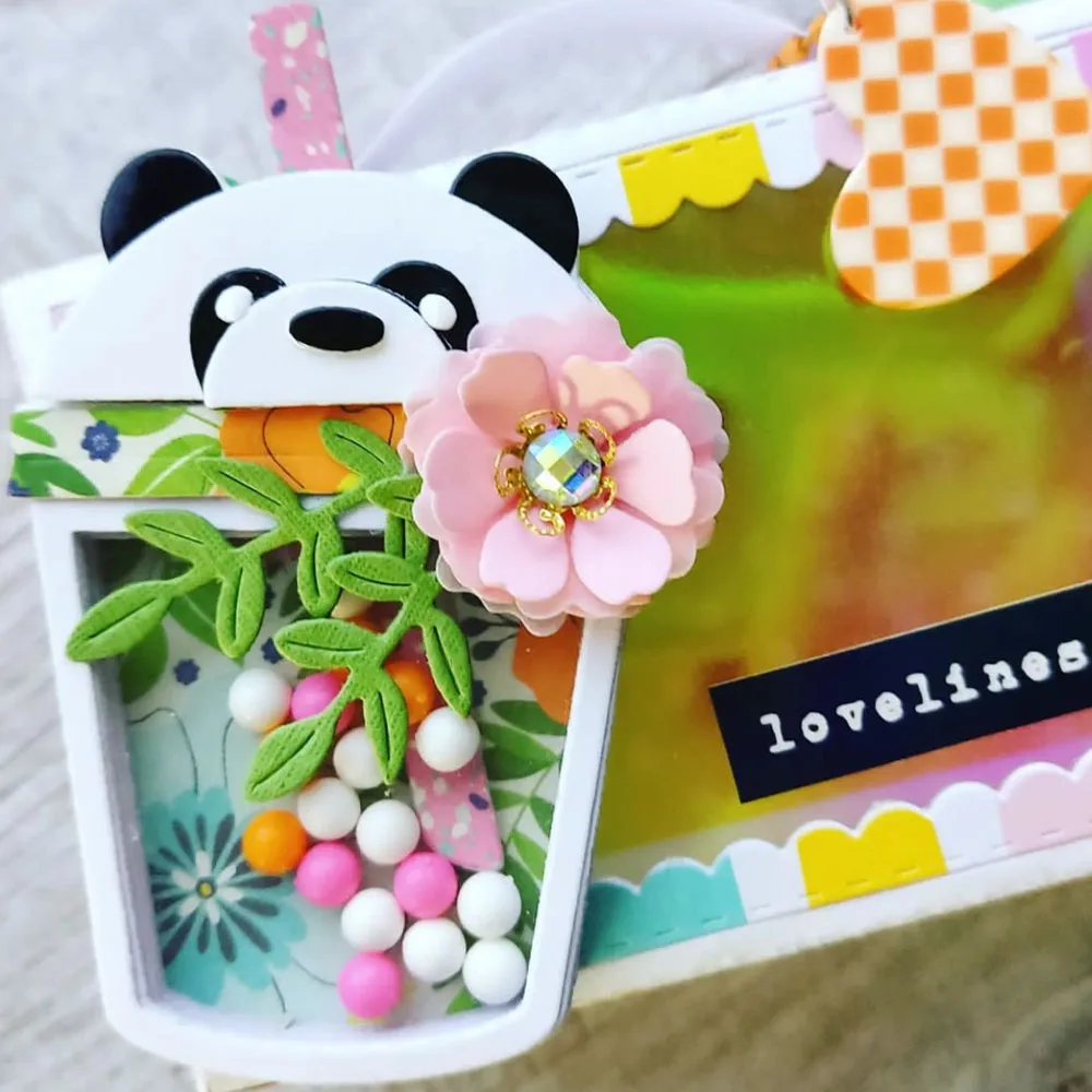 KSCRAFT śliczne Boba Drink Shaker metalu wykrojniki szablony dla DIY Scrapbooking dekoracyjne wytłaczanie kartki DIY